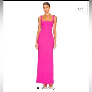 Solace London Vibrant Pink Maxi Dress